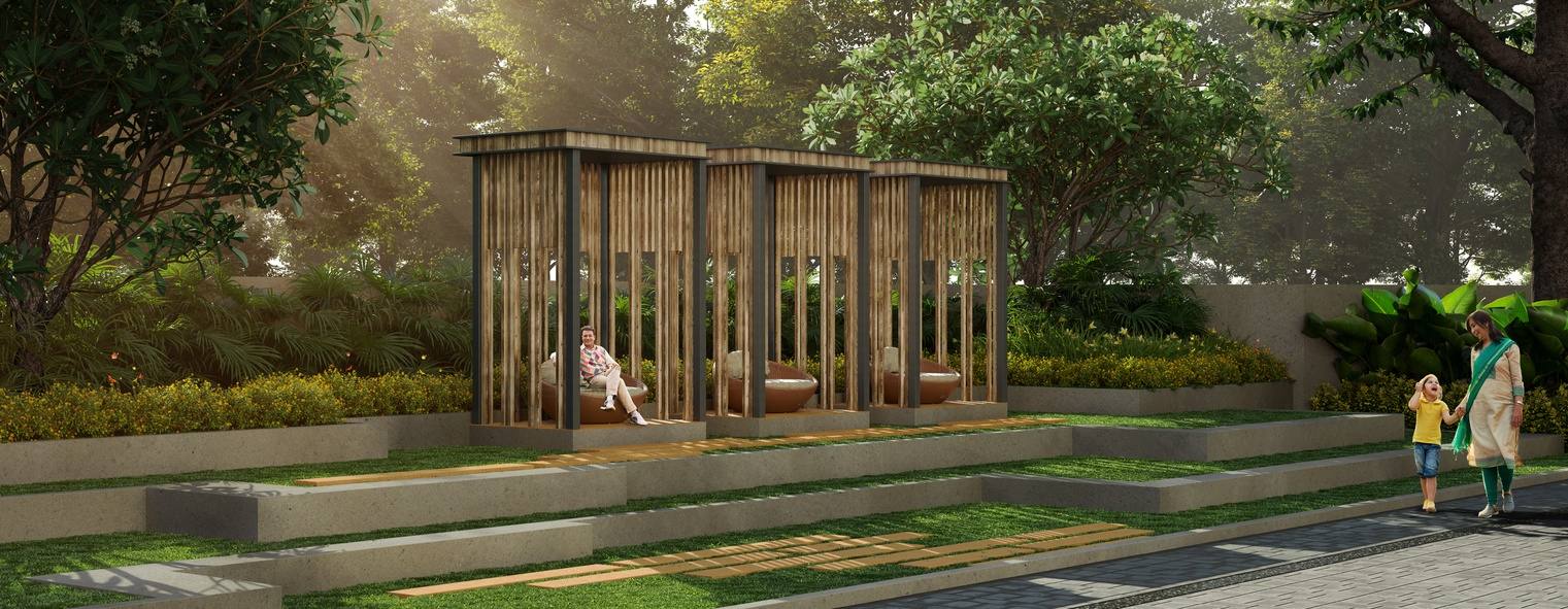 Versa Sattva — Ongoing Construction, Step Lawn View